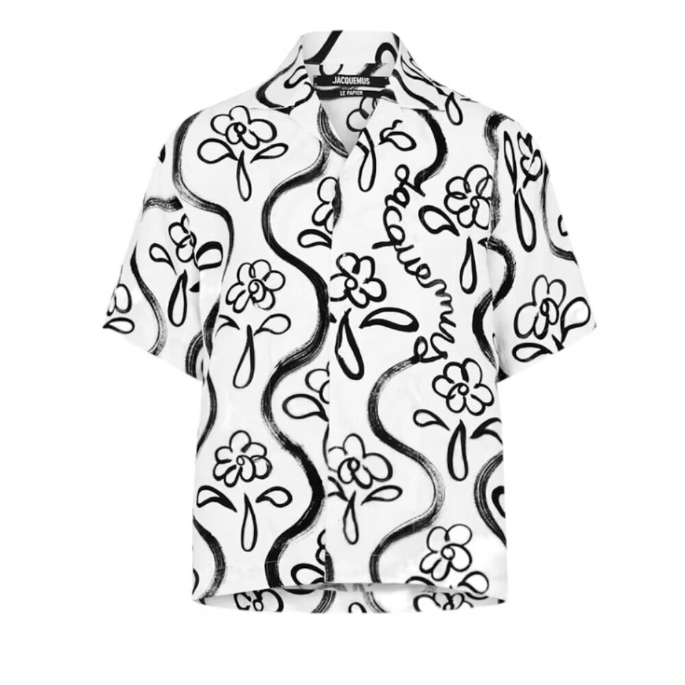 Jacquemus floral print linen shirt